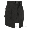 Adjustable Side Pocket Hip Hop Style Skirt